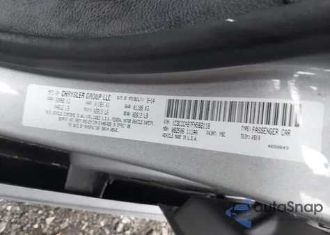 2015 Chrysler 200 Limited from USA, damaged, VIN 1C3CCCAB7FN582118